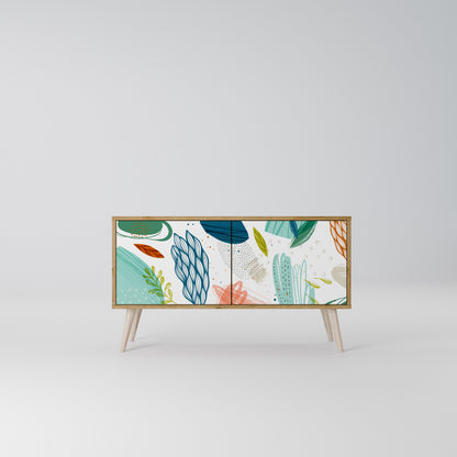 BOTANICAL HURRICANE Kompaktní dvoudveřový TV stolek