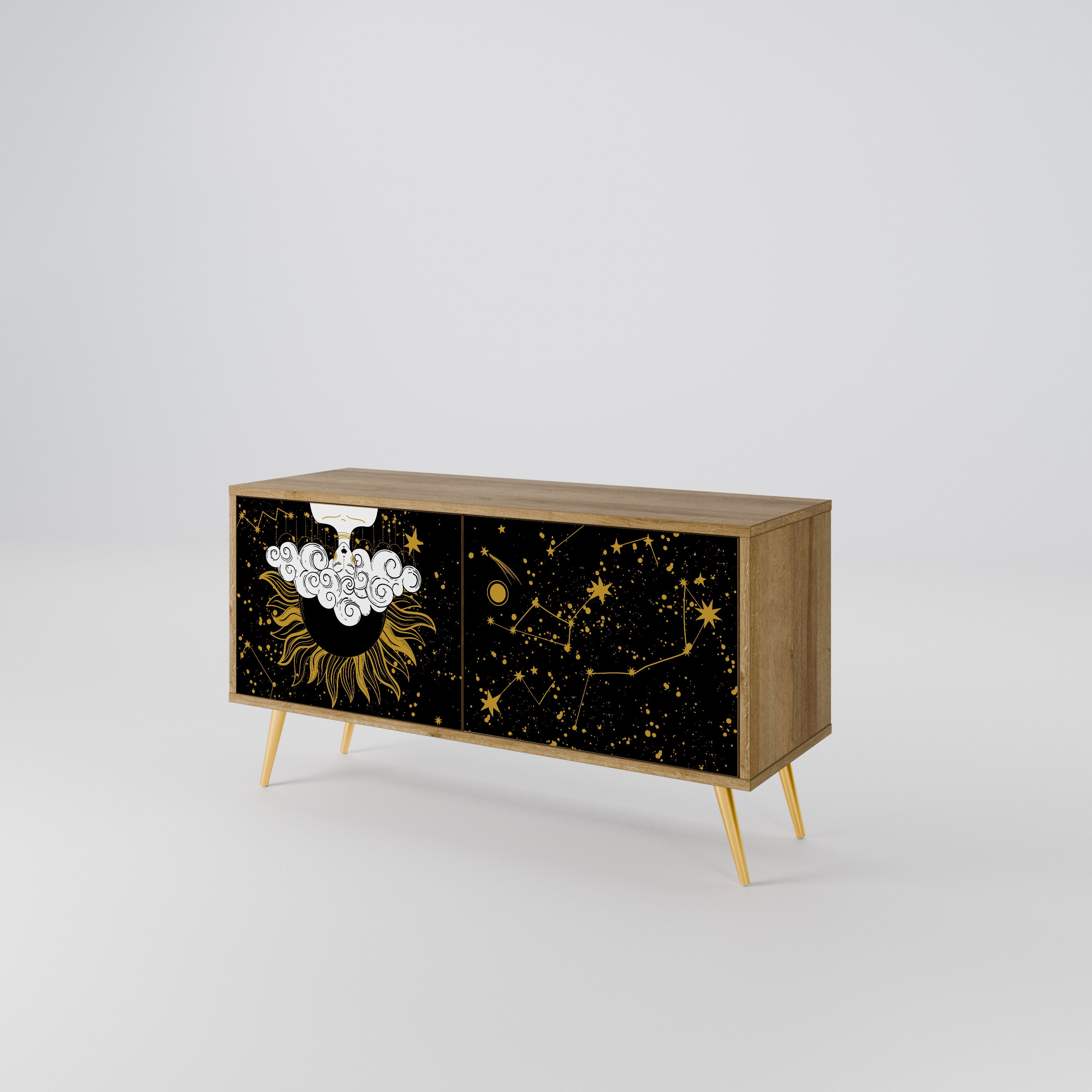 STELLAR CONSTELLATIONS Compact 2-Door TV Cabinet