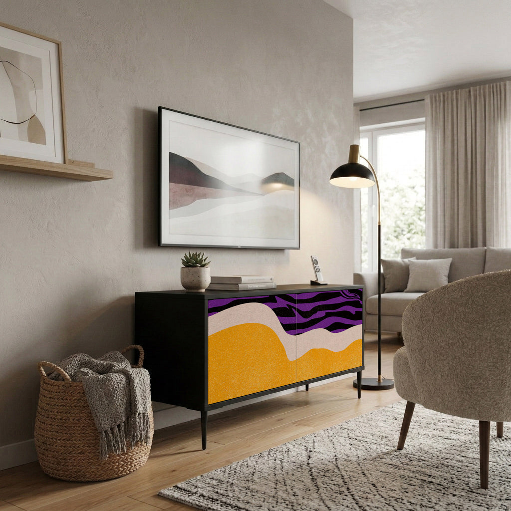 INDEPENDENT BORDER Kompaktní dvoudveřový TV stolek