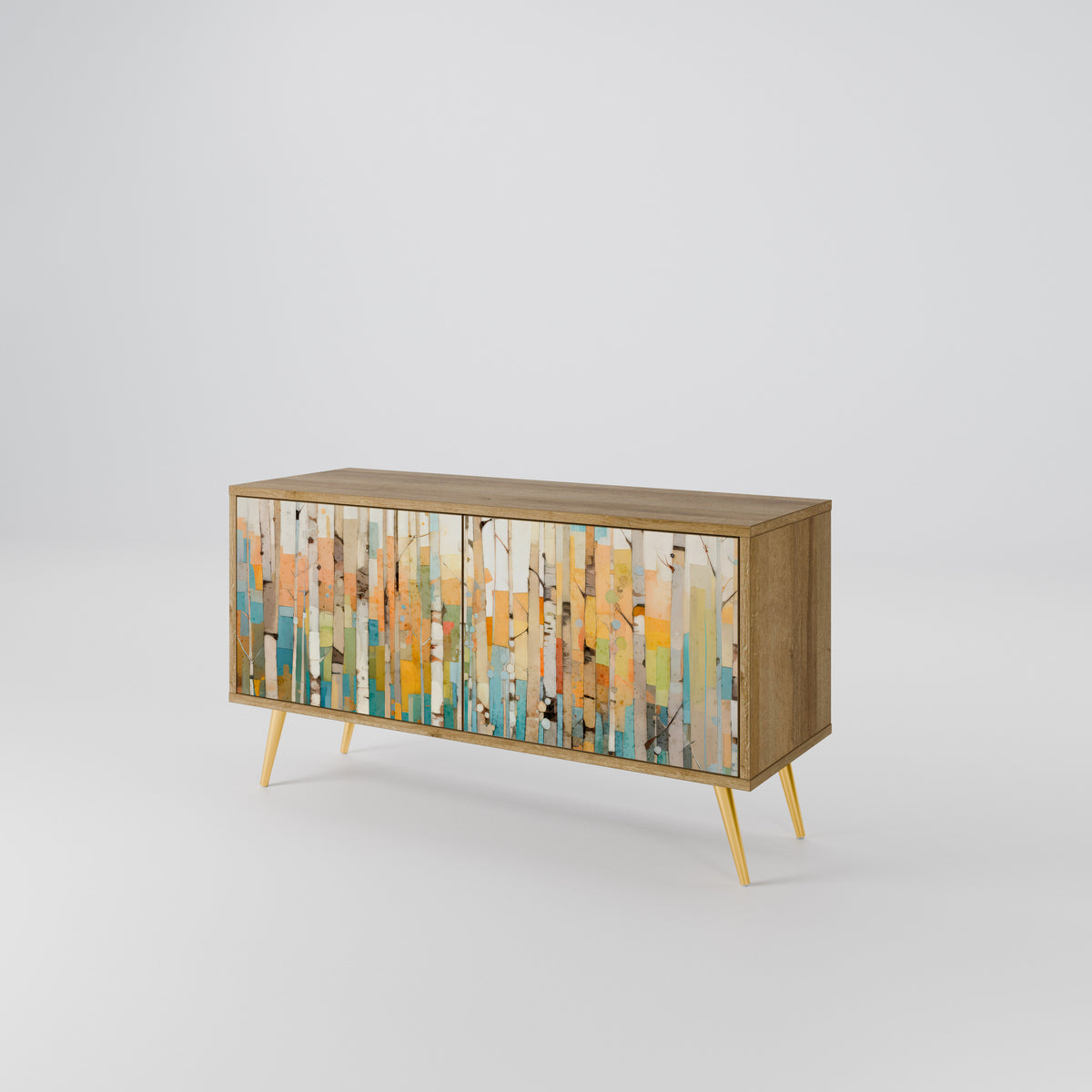 BIRCH KALEIDOSCOPE Kompaktní dvoudveřový TV stolek