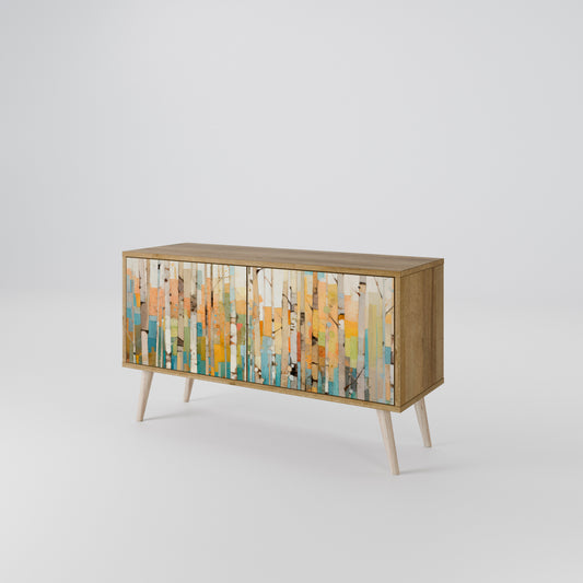 BIRCH KALEIDOSCOPE Kompaktní dvoudveřový TV stolek