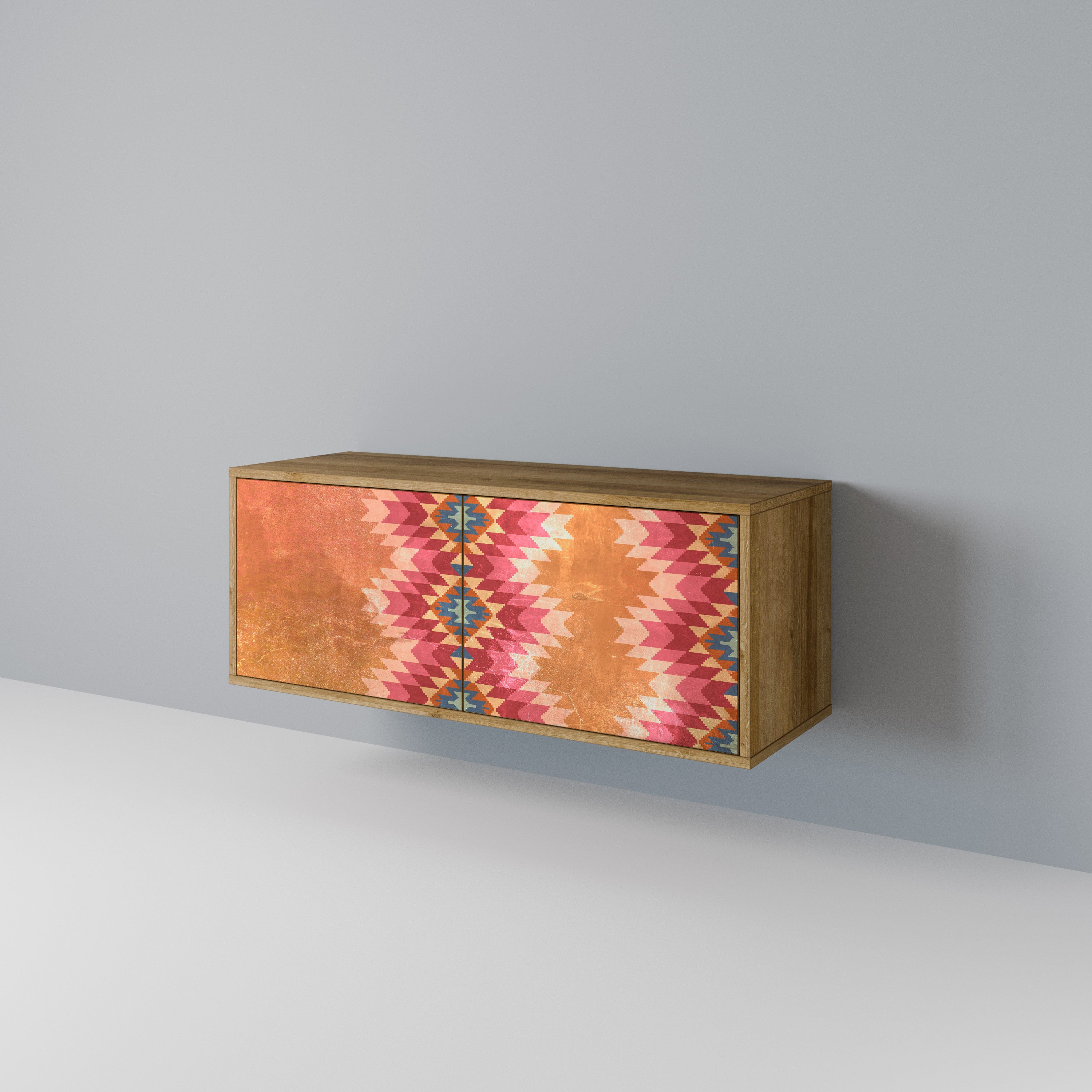 INDIAN FOLK Compact 2-Door TV Cabinet