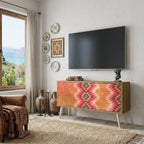 INDIAN FOLK Kompaktní dvoudveřový TV stolek