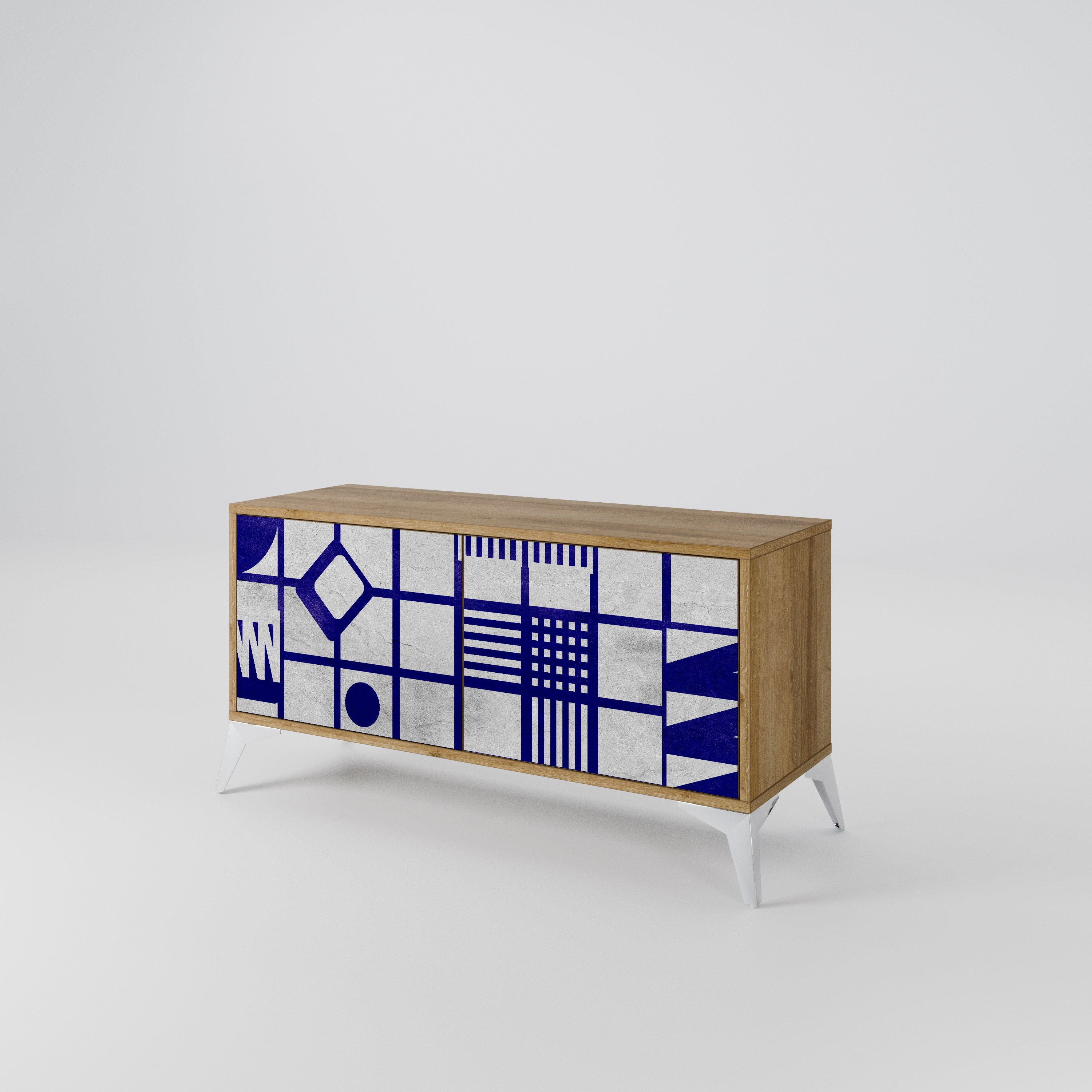 THE RIGHT PLACES Compact 2-Door TV Cabinet