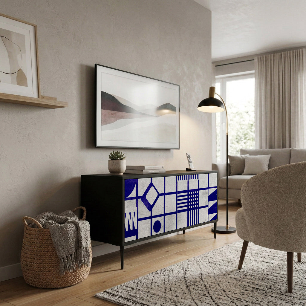 THE RIGHT PLACES Kompaktní dvoudveřový TV stolek