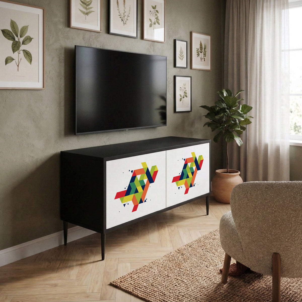 FUTURE SIGN Kompaktní dvoudveřový TV stolek