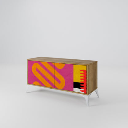 VIVID ART Kompaktní dvoudveřový TV stolek