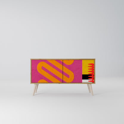 VIVID ART Kompaktní dvoudveřový TV stolek