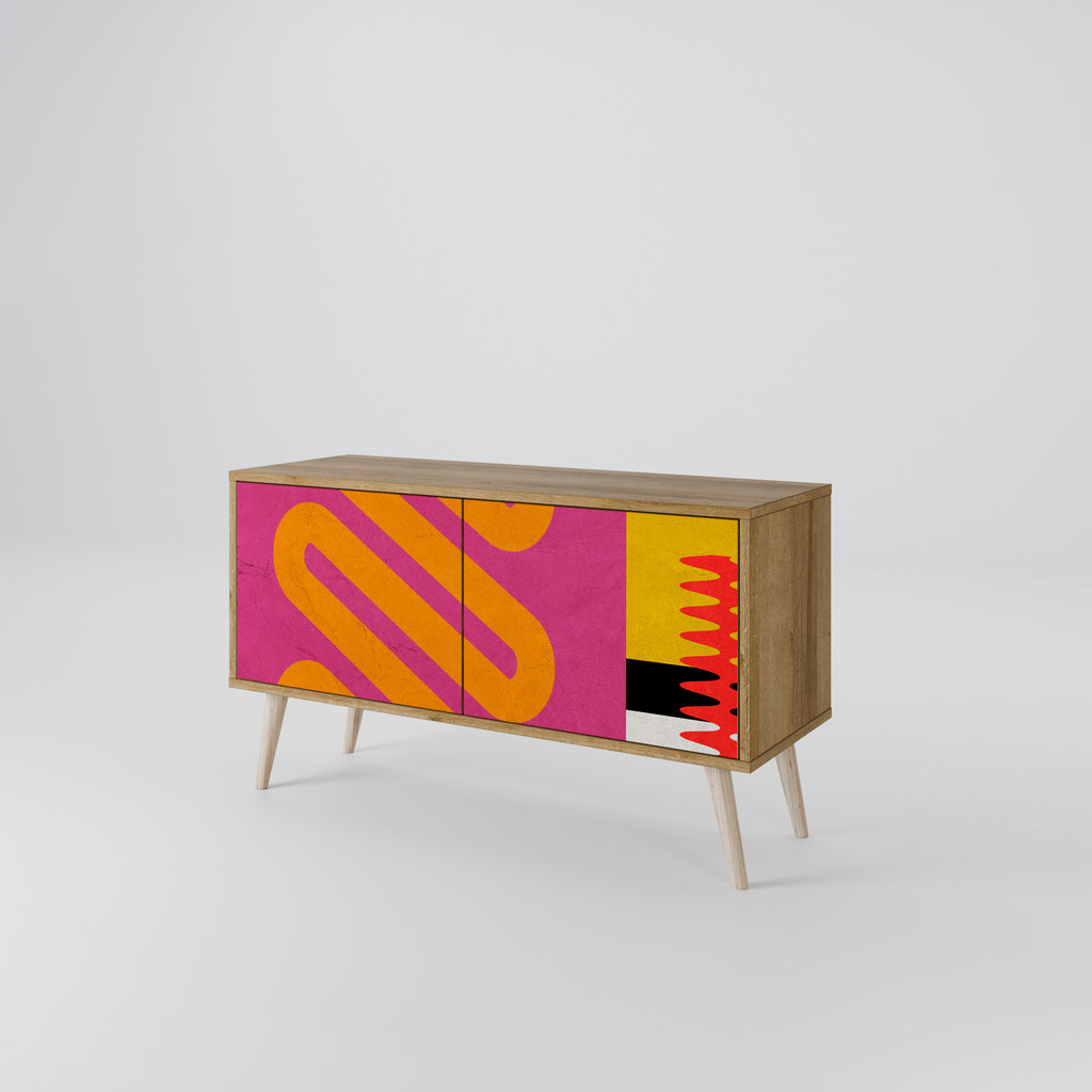 VIVID ART Compact 2-Door TV Cabinet