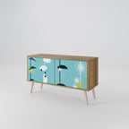 PATHS TO HAPPINESS Compact 2-Door TV Cabinet