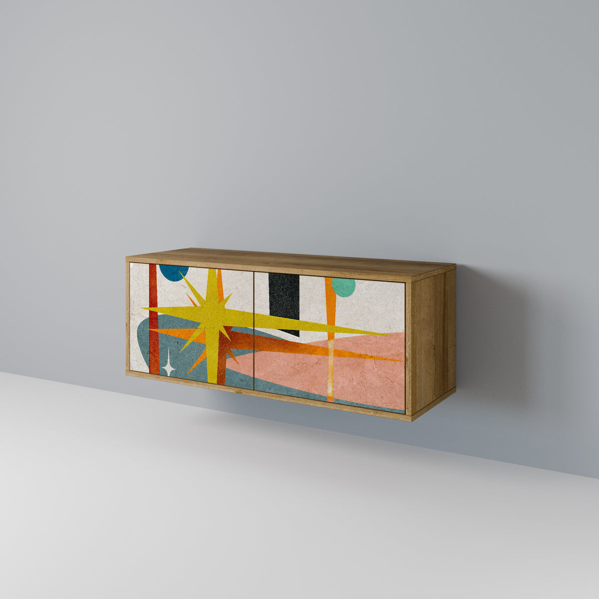 INTERSTELLAR VIBES Kompaktní dvoudveřový TV stolek