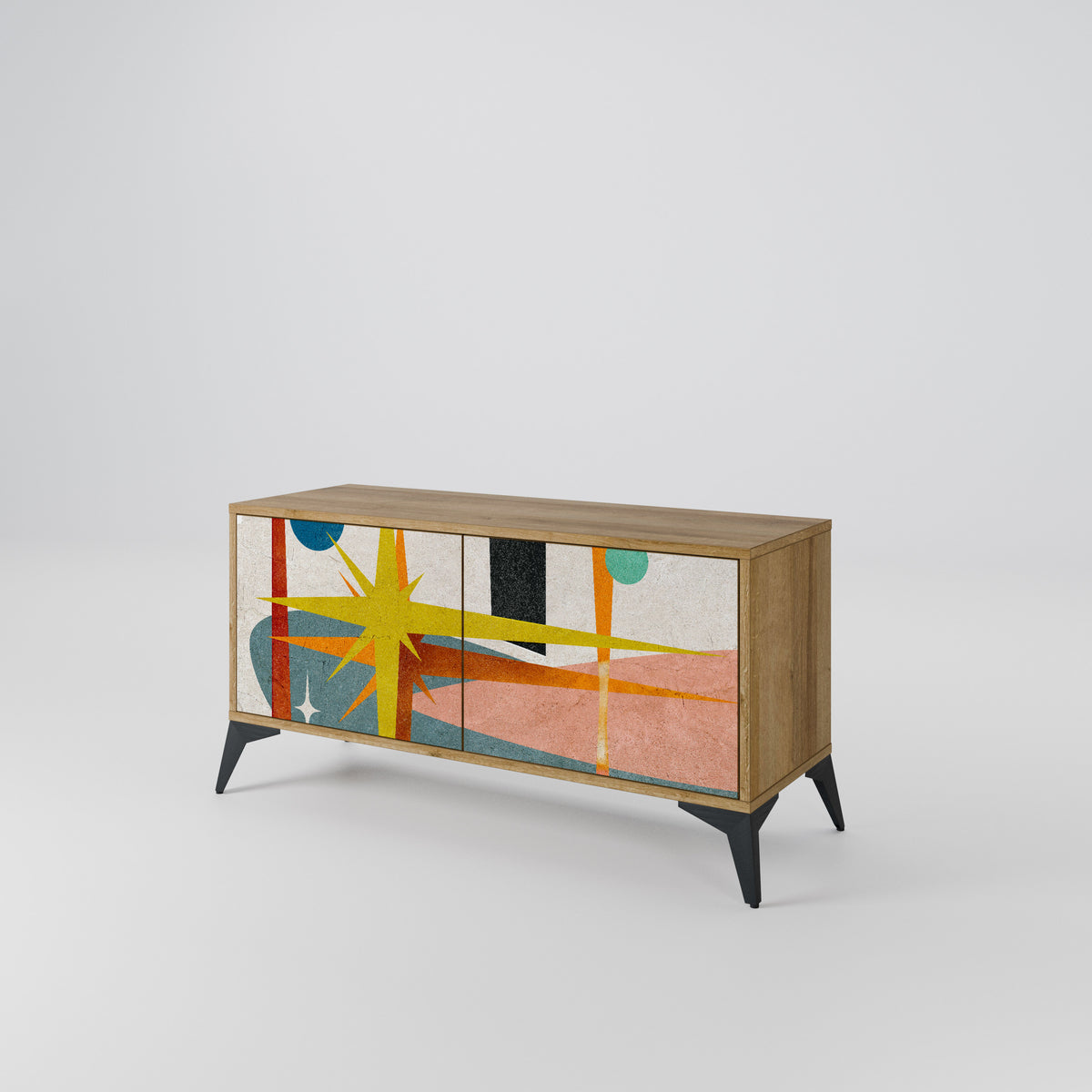 INTERSTELLAR VIBES Kompaktní dvoudveřový TV stolek