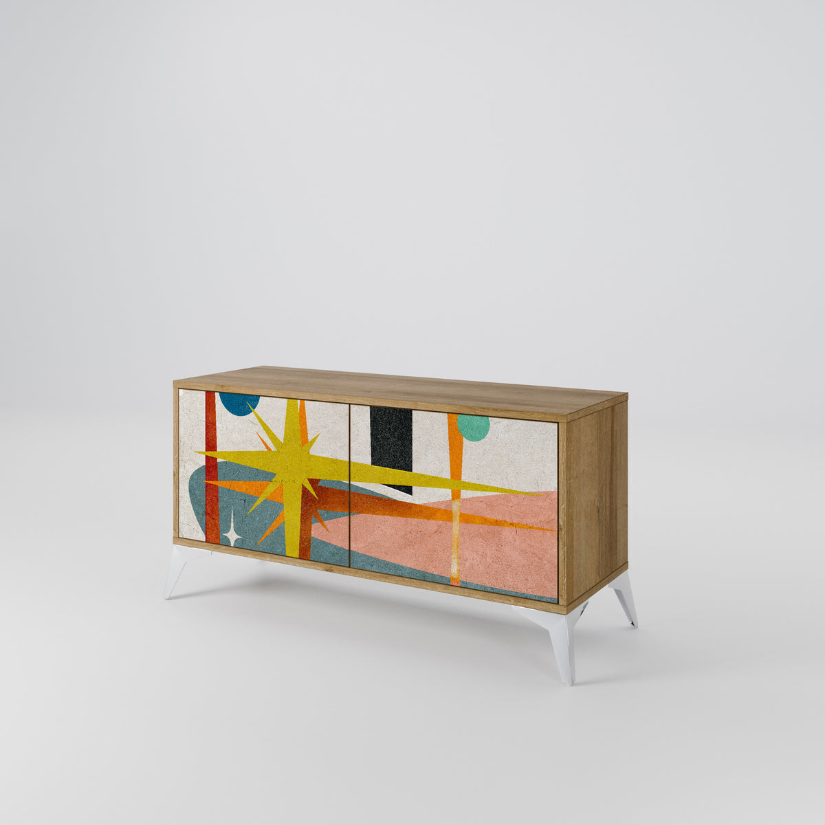 INTERSTELLAR VIBES Kompaktní dvoudveřový TV stolek