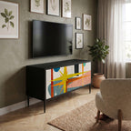 INTERSTELLAR VIBES Kompaktní dvoudveřový TV stolek