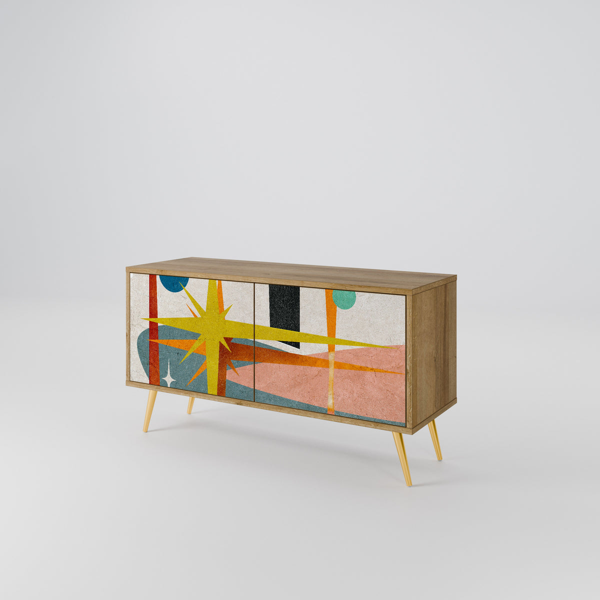 INTERSTELLAR VIBES Kompaktní dvoudveřový TV stolek