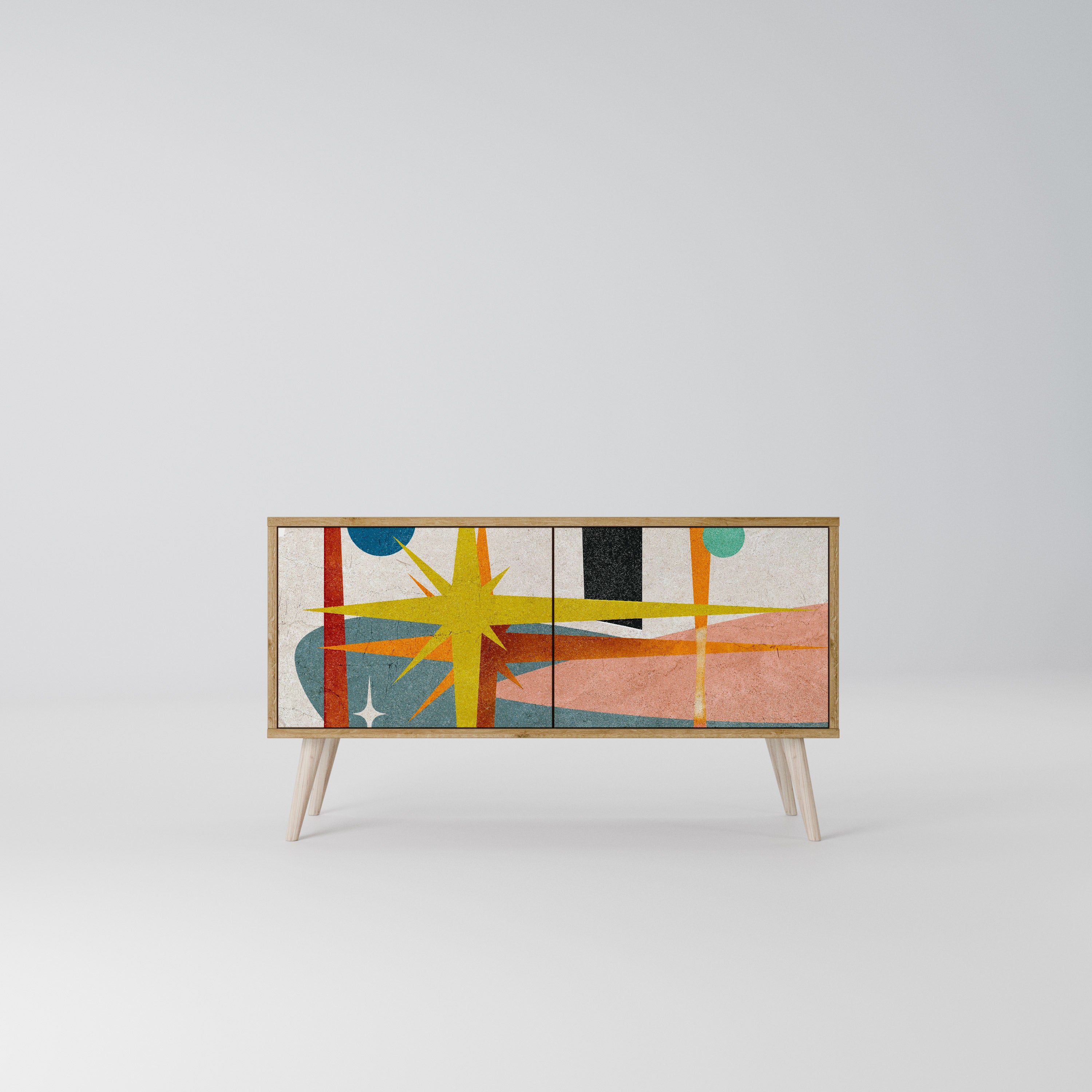 INTERSTELLAR VIBES Kompaktní dvoudveřový TV stolek