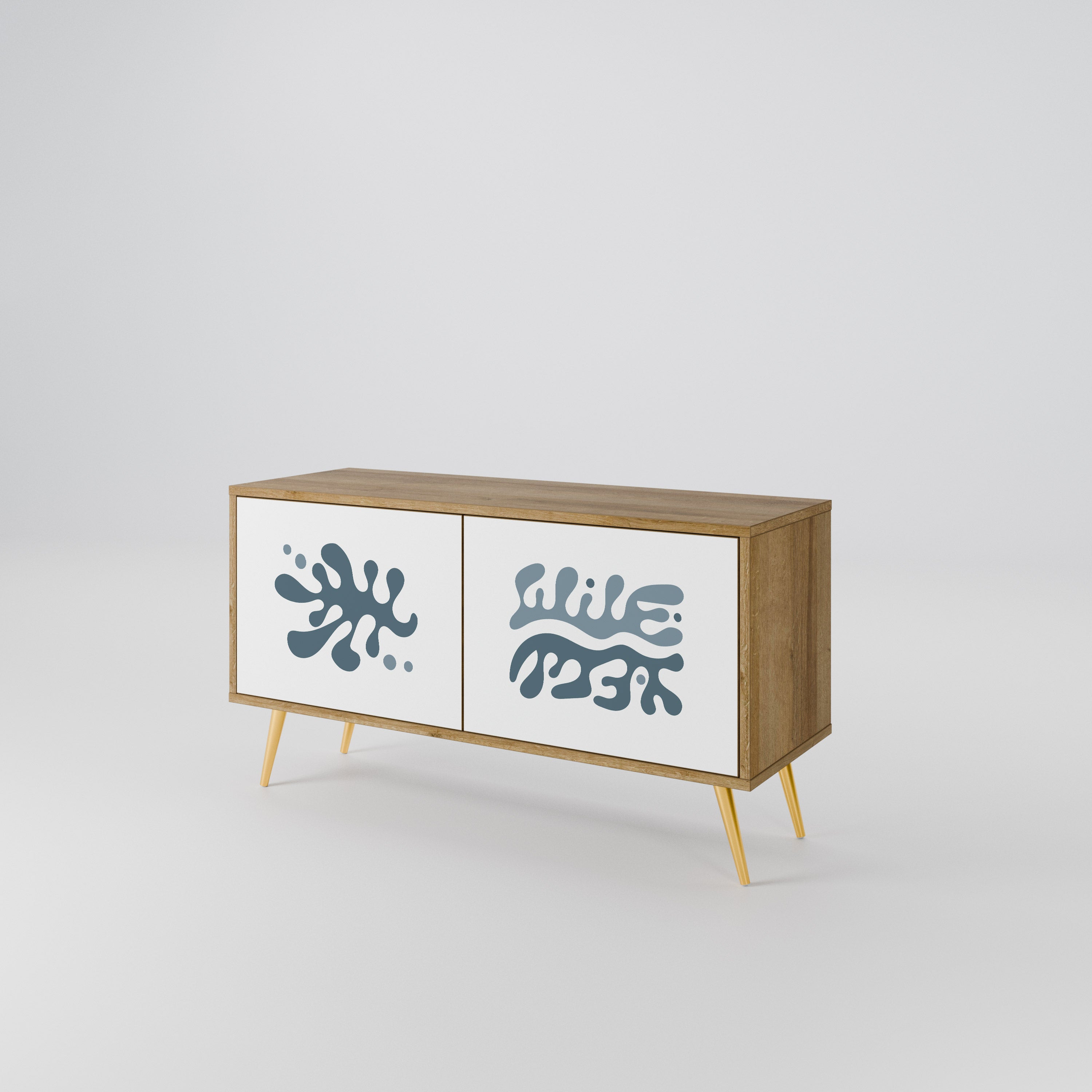 WONDERLAND VEGETATION Compact 2-Door TV Cabinet