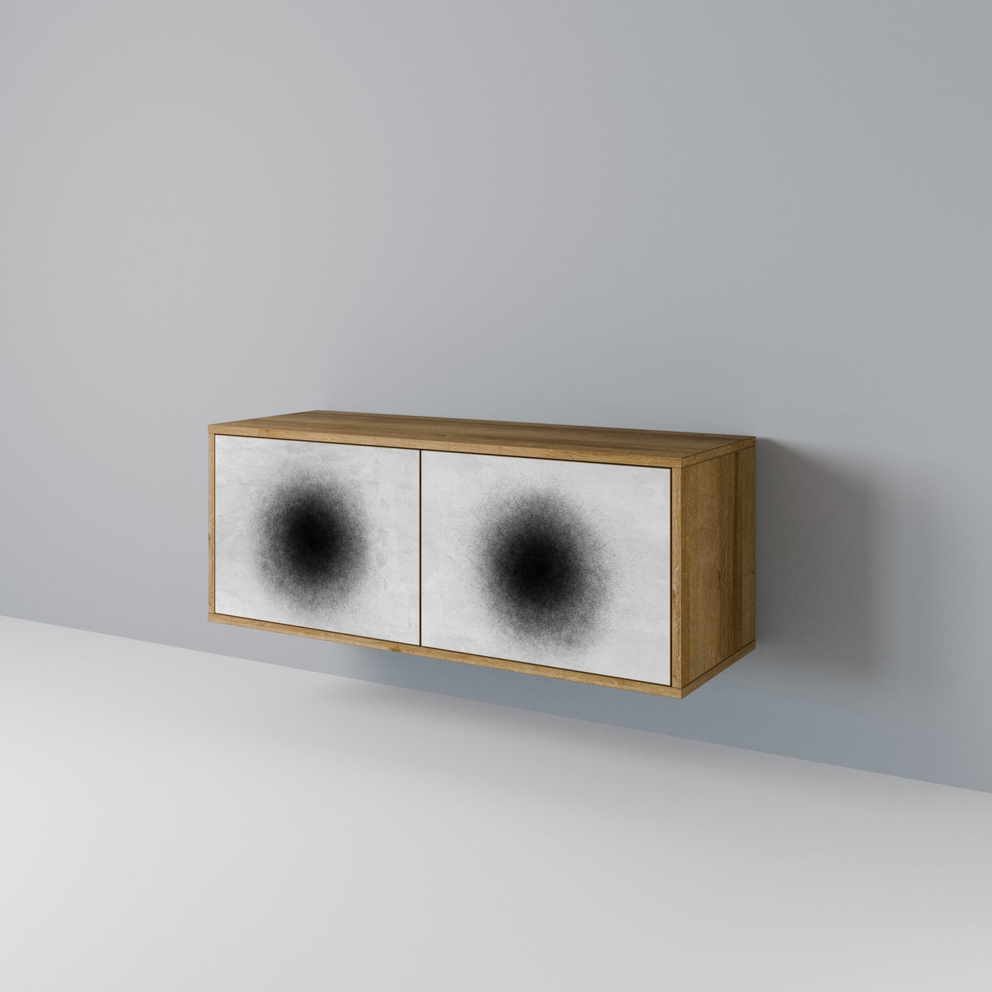BLACK HOLE Kompaktní dvoudveřový TV stolek