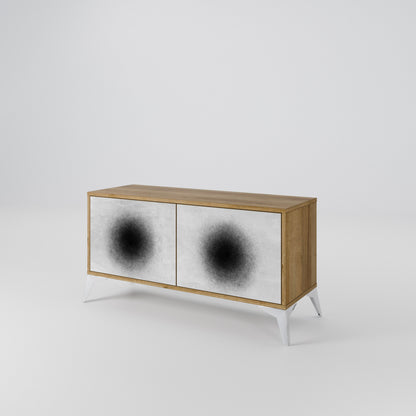 BLACK HOLE Kompaktní dvoudveřový TV stolek