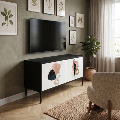COLORFUL SHAPES Kompaktní dvoudveřový TV stolek