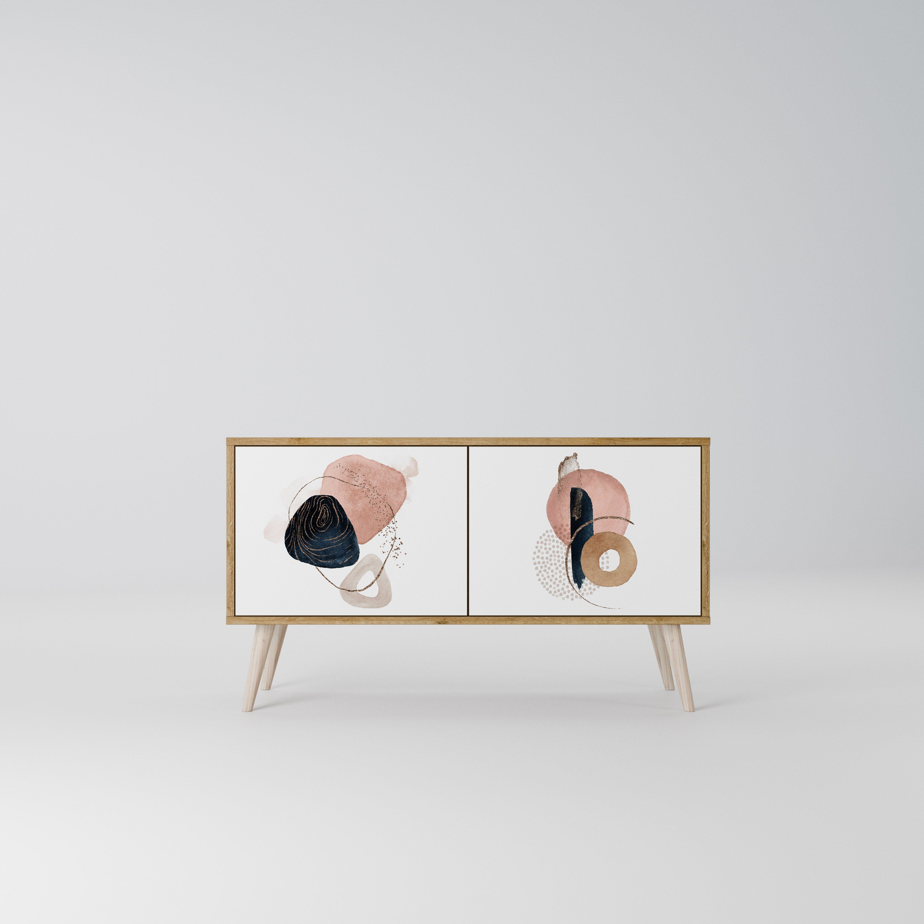 COLORFUL SHAPES Kompaktní dvoudveřový TV stolek