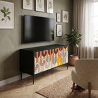 COLORFUL STRINGS Kompaktní dvoudveřový TV stolek