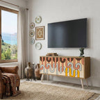 COLORFUL STRINGS Kompaktní dvoudveřový TV stolek