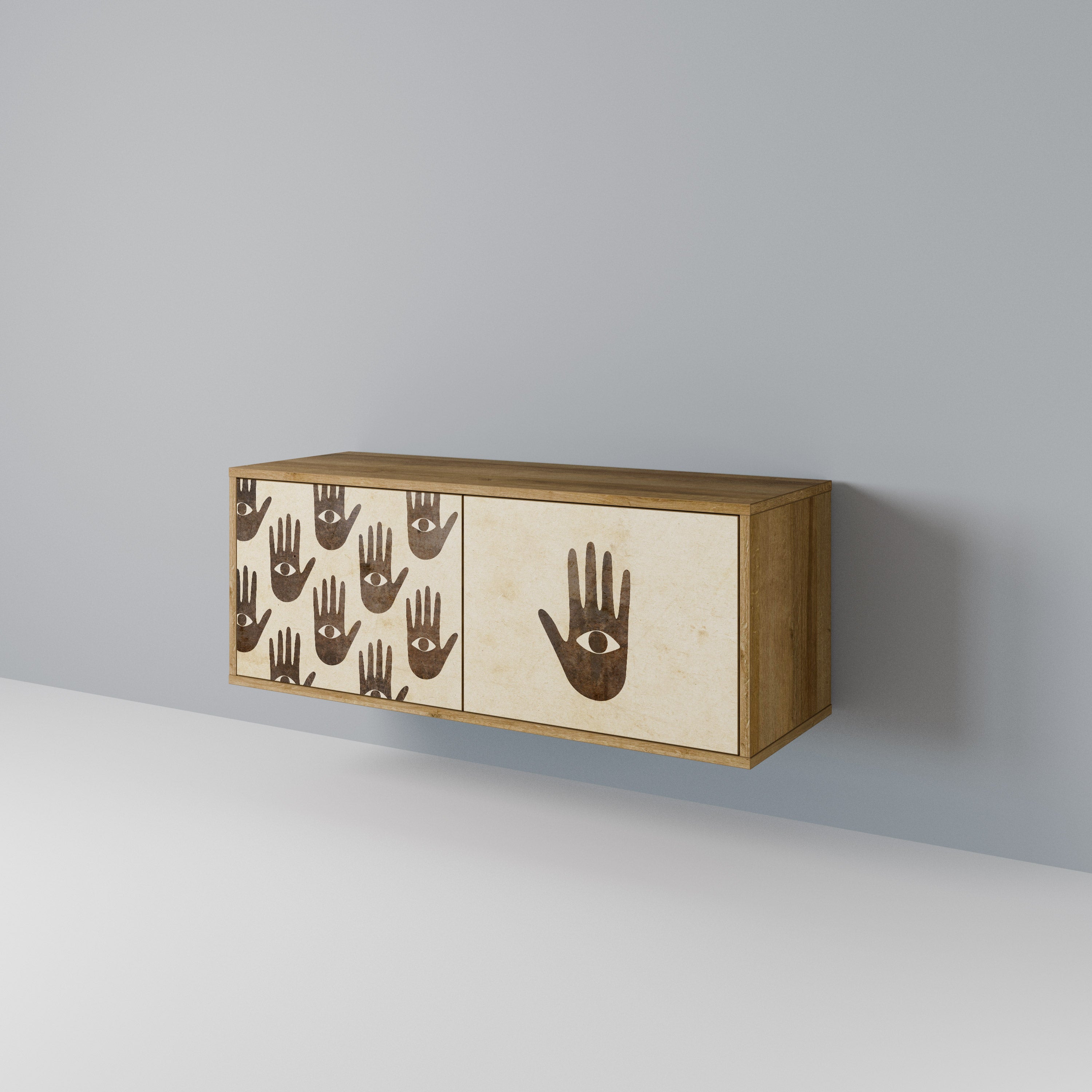 SEE MORE Compact 2-Door TV Cabinet