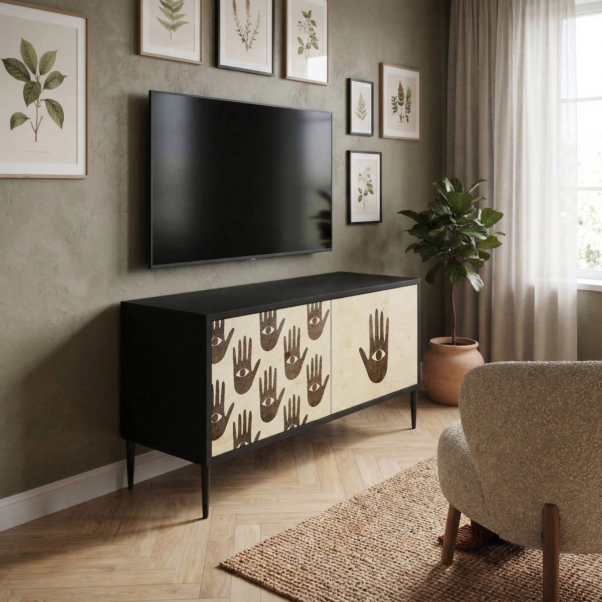 SEE MORE Kompaktní dvoudveřový TV stolek