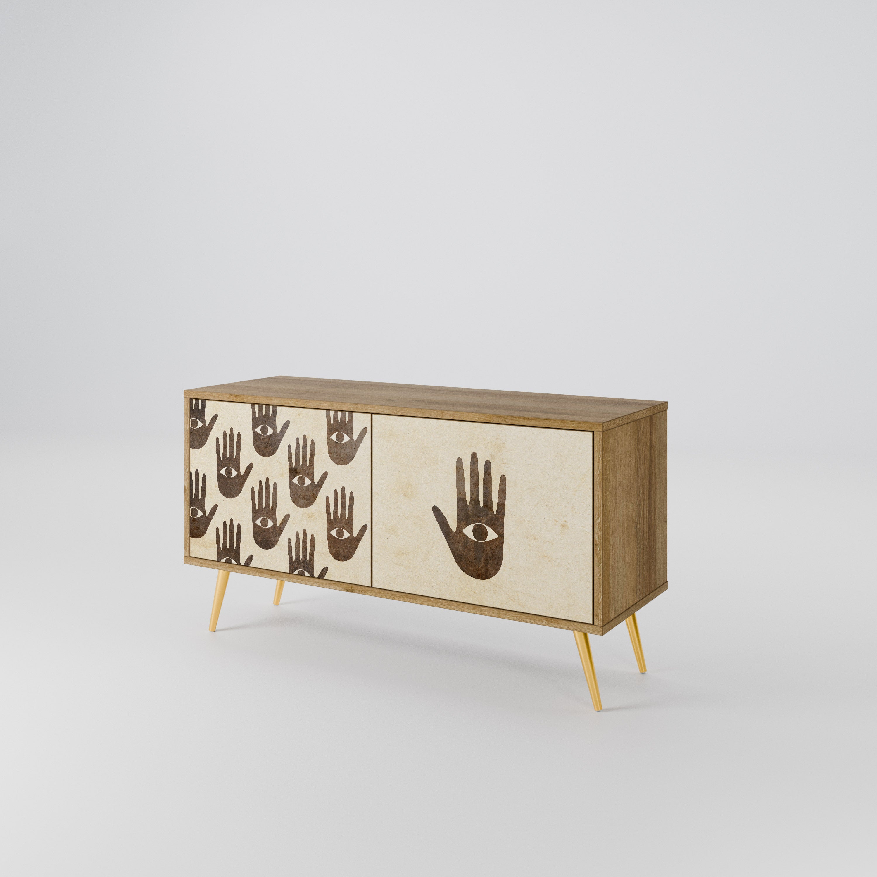 SEE MORE Compact 2-Door TV Cabinet