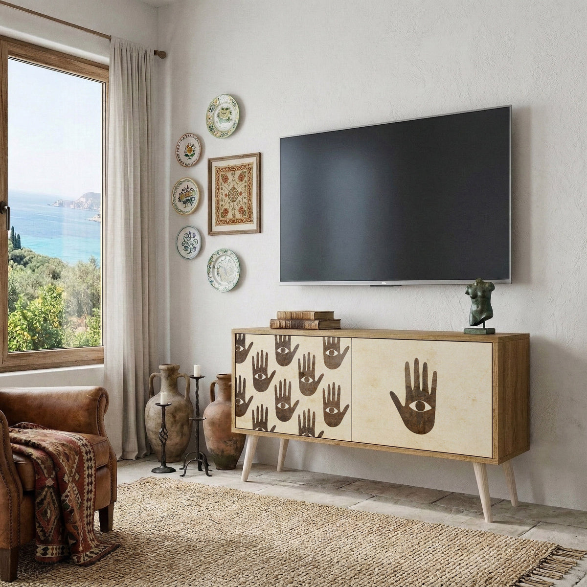 SEE MORE Kompaktní dvoudveřový TV stolek