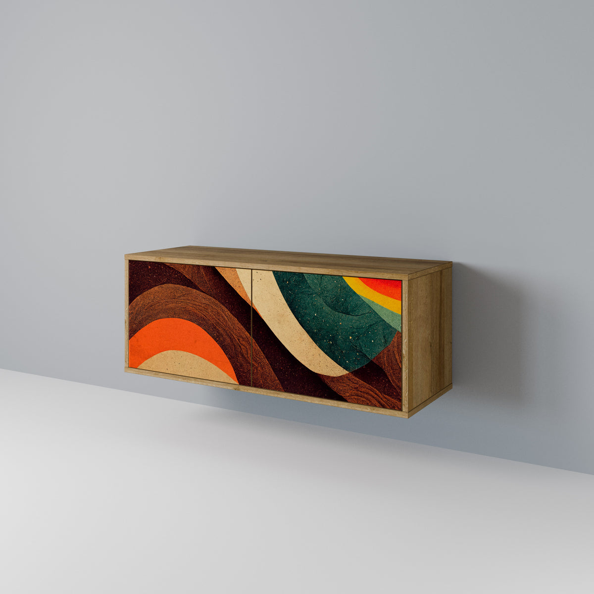 COLORFUL STRANDS Kompaktní dvoudveřový TV stolek