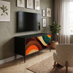 COLORFUL STRANDS Kompaktní dvoudveřový TV stolek