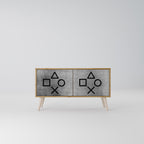 GAMER CHOICE Kompaktní dvoudveřový TV stolek