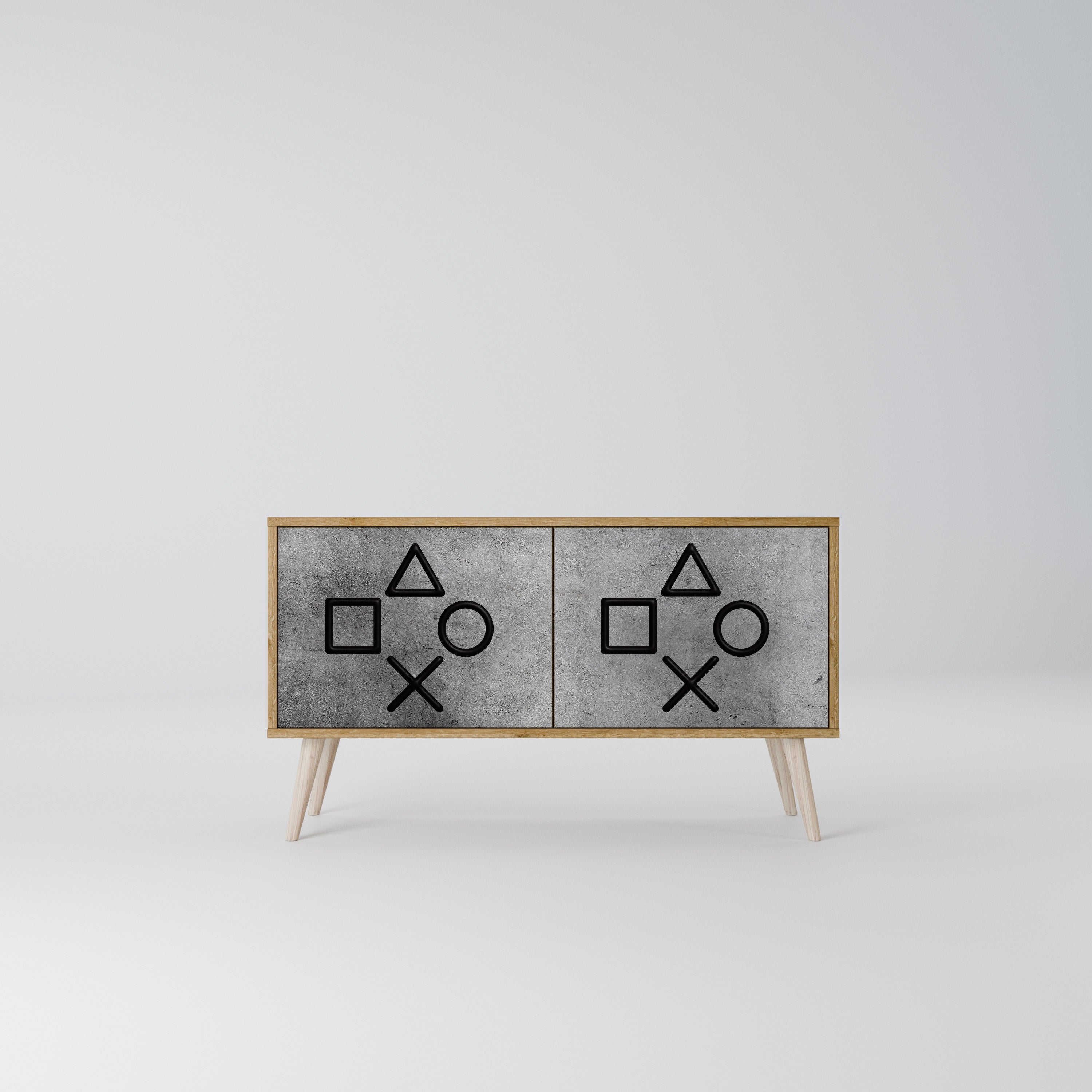 GAMER CHOICE Kompaktní dvoudveřový TV stolek