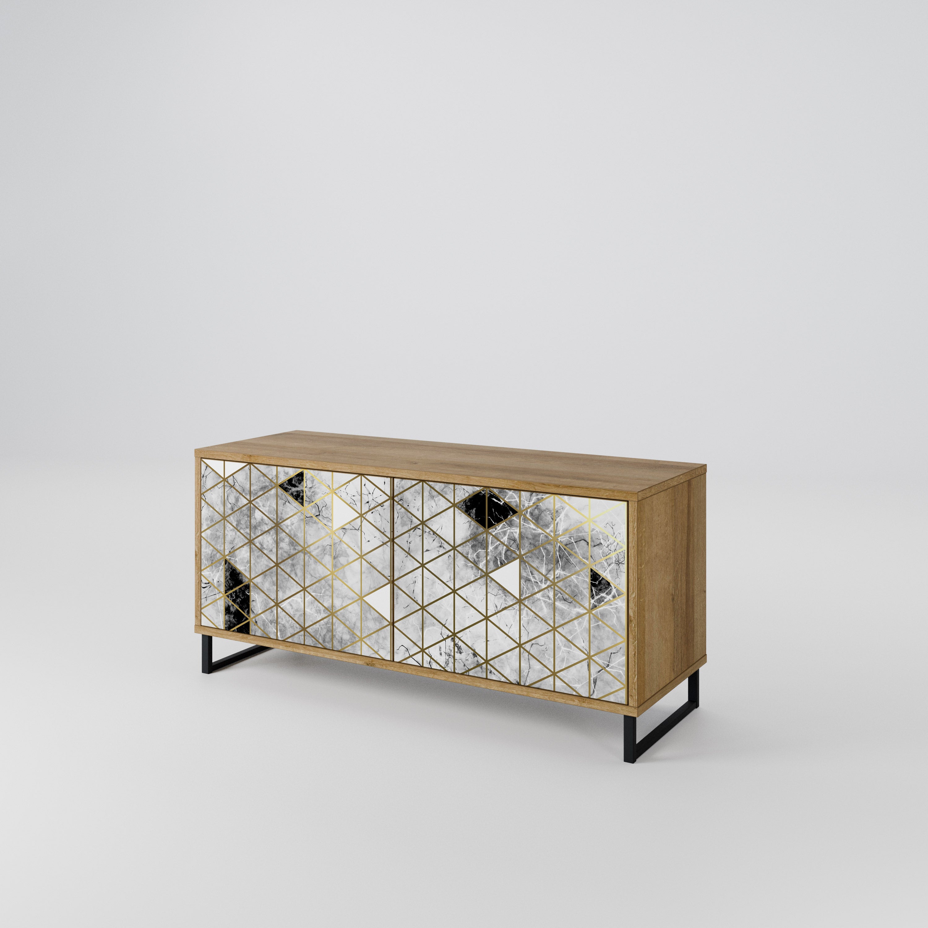 ASHEN ARIA Compact 2-Door TV Cabinet