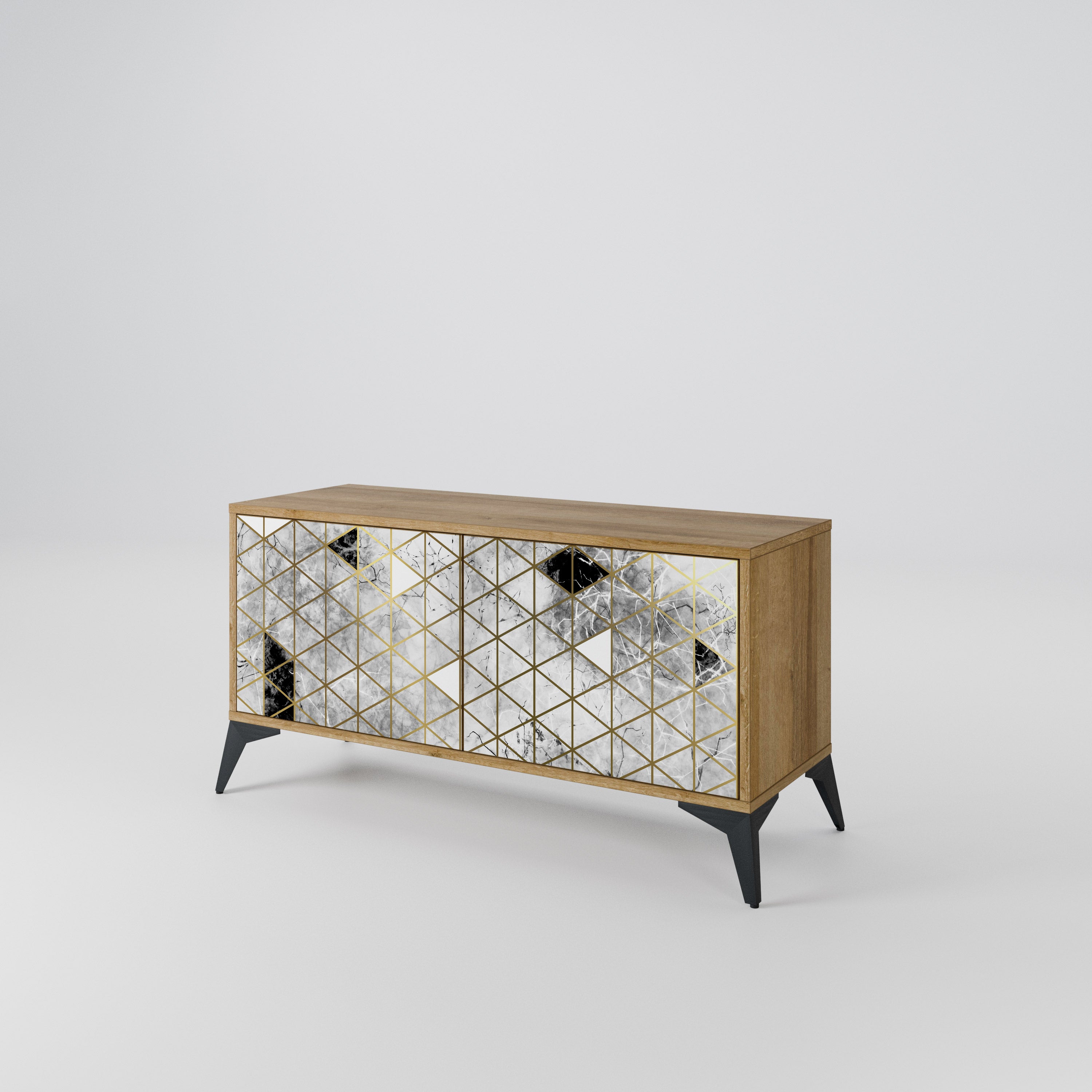 ASHEN ARIA Compact 2-Door TV Cabinet