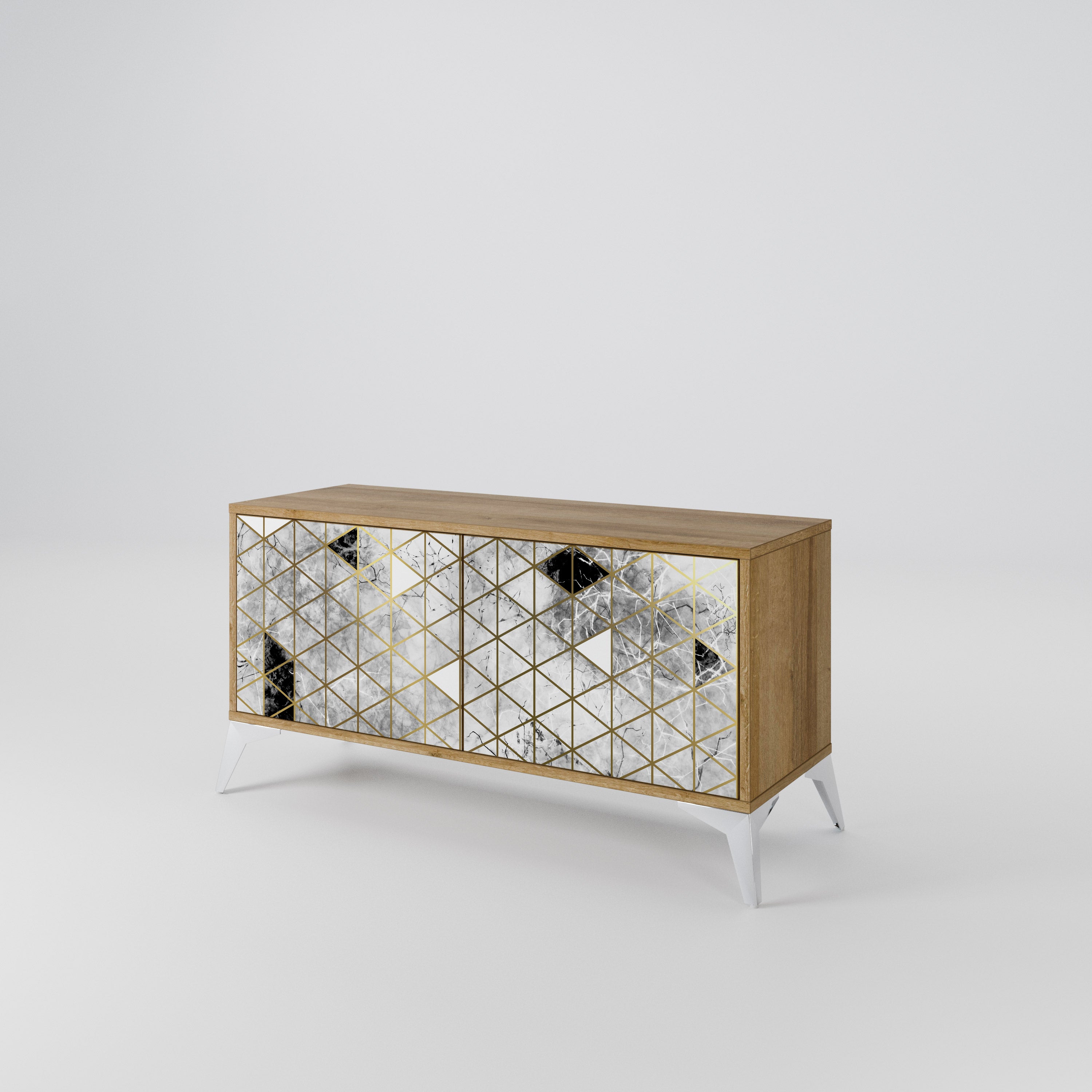 ASHEN ARIA Compact 2-Door TV Cabinet