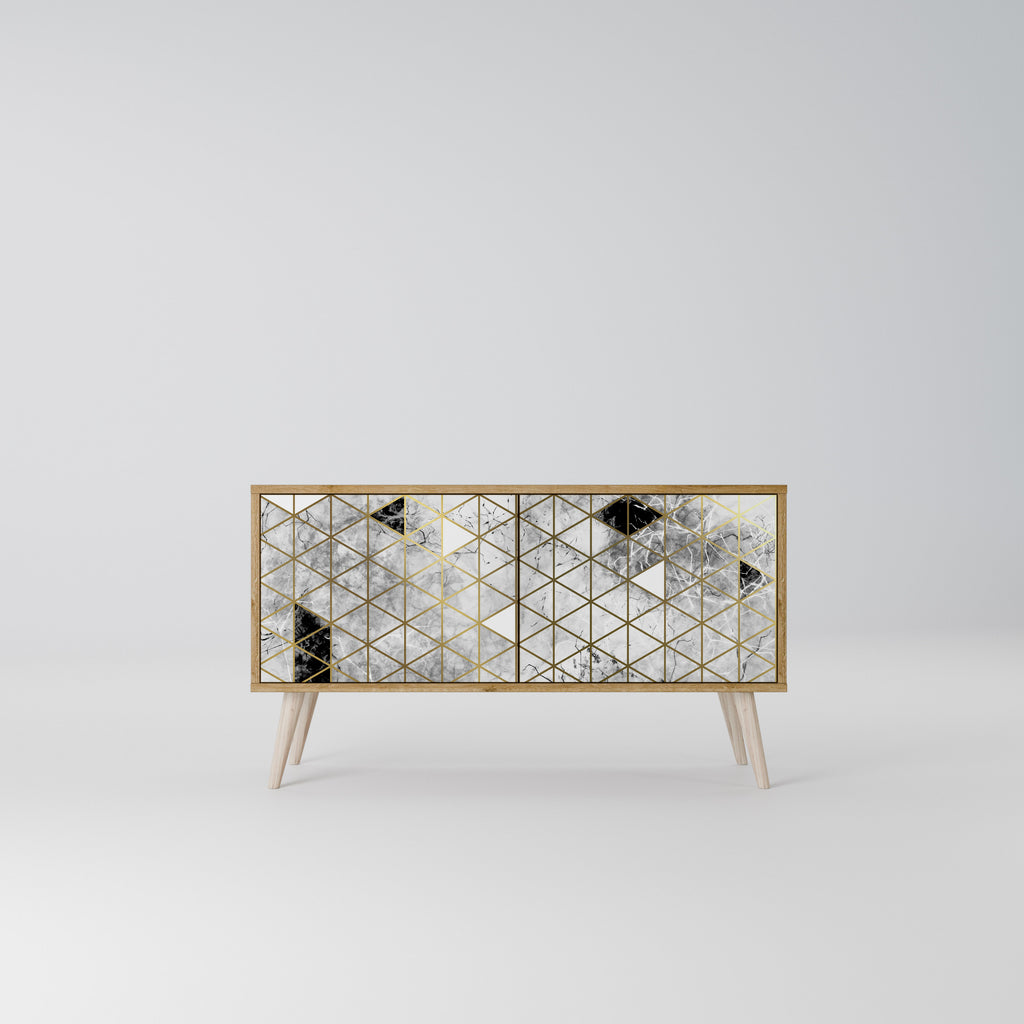 ASHEN ARIA Kompaktní dvoudveřový TV stolek