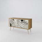 ASHEN ARIA Kompaktní dvoudveřový TV stolek