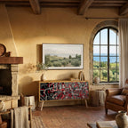 BROKEN LINES Kompaktní dvoudveřový TV stolek