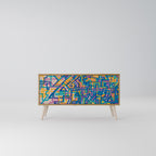 MEMORIES MAP Kompaktní dvoudveřový TV stolek