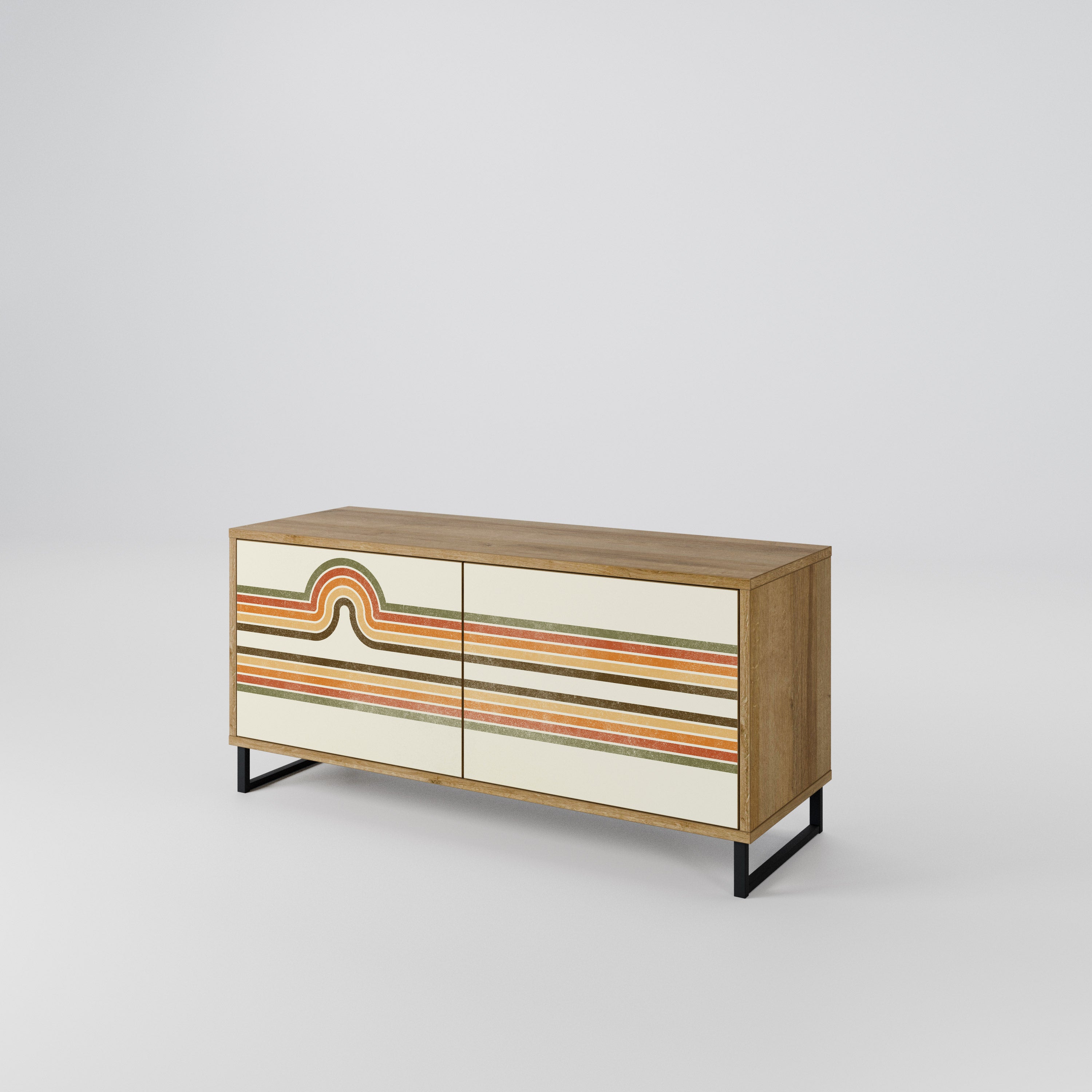 EXCEPTIONAL STREAM Compact 2-Door TV Cabinet