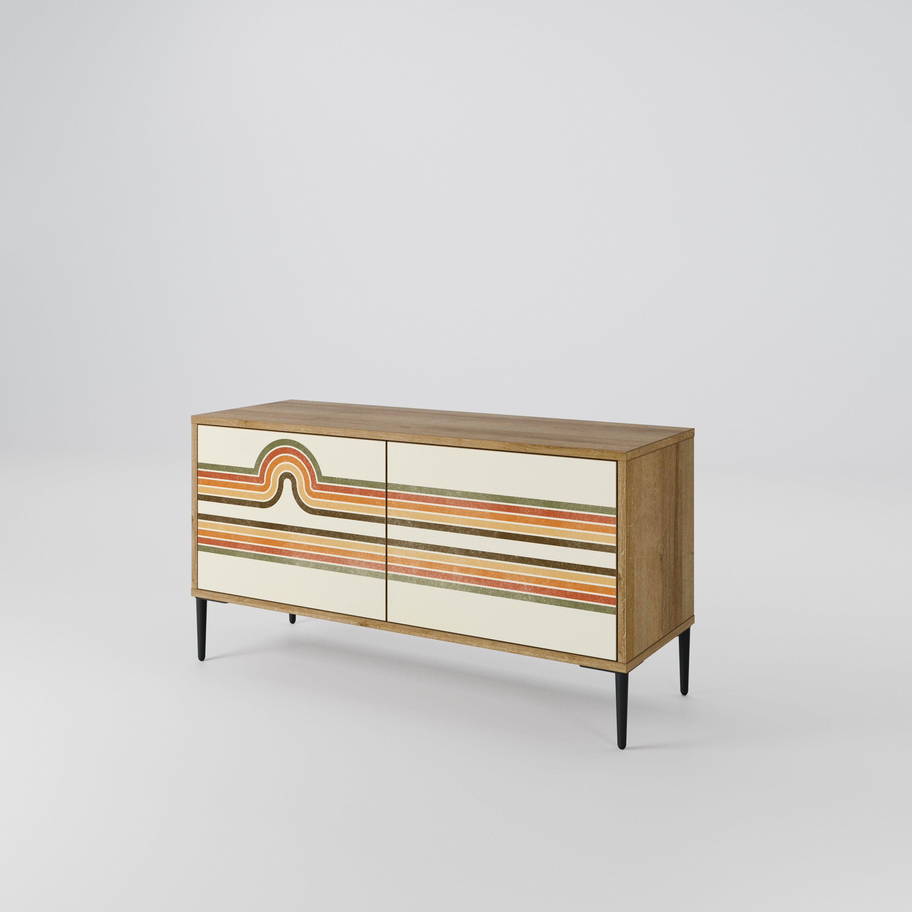 EXCEPTIONAL STREAM Compact 2-Door TV Cabinet