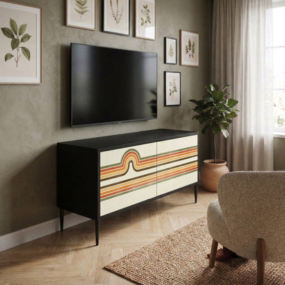 EXCEPTIONAL STREAM Kompaktní dvoudveřový TV stolek