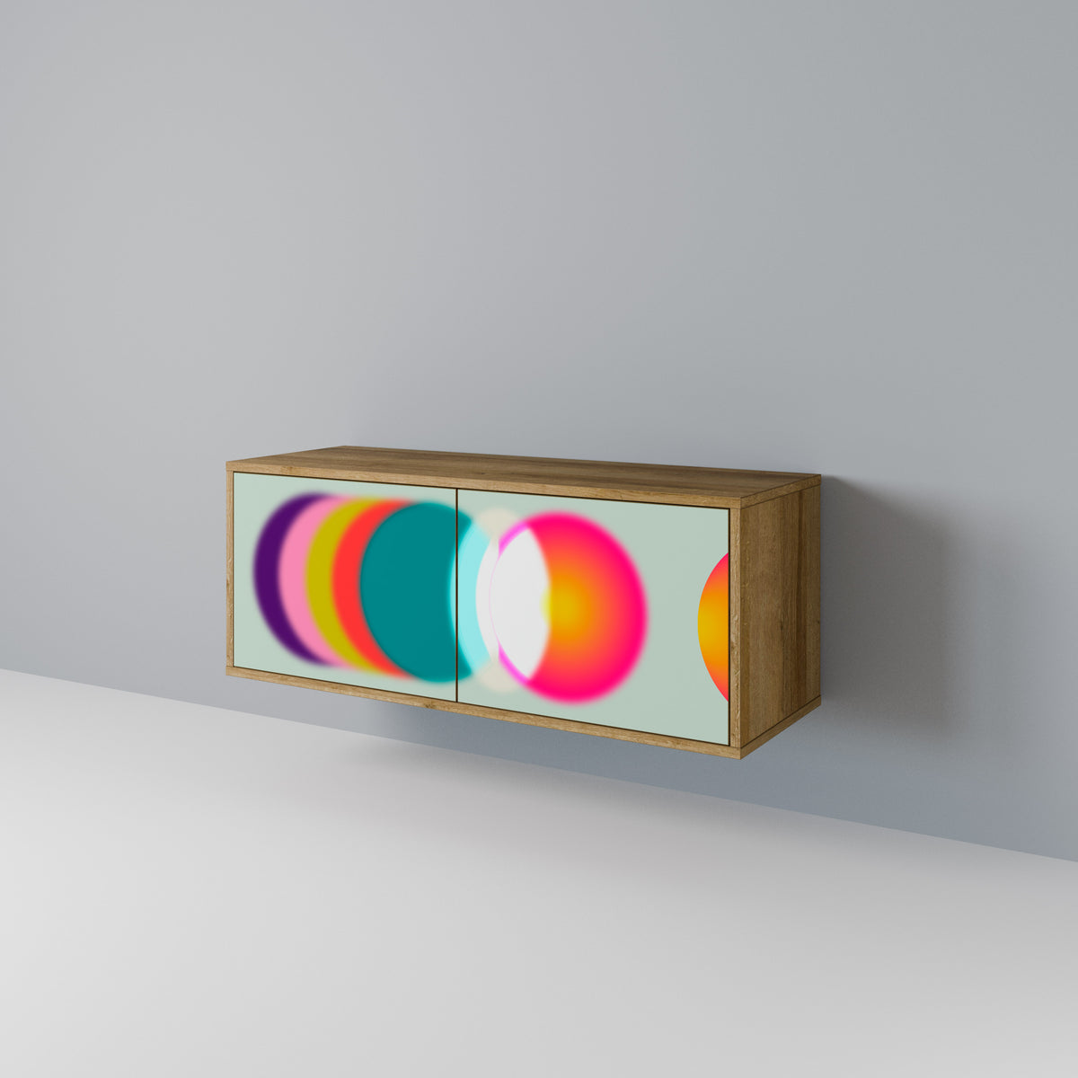 SYMPHONY OF COLORS Kompaktní dvoudveřový TV stolek