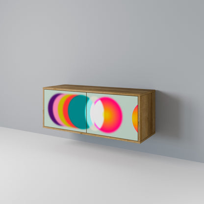 SYMPHONY OF COLORS Kompaktní dvoudveřový TV stolek