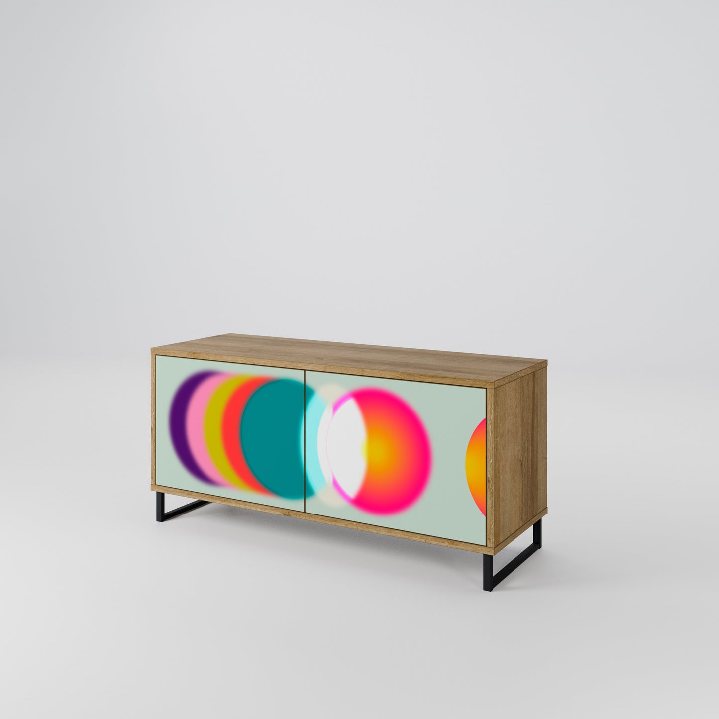 SYMPHONY OF COLORS Kompaktní dvoudveřový TV stolek