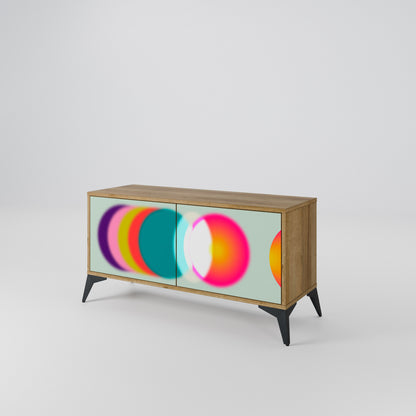 SYMPHONY OF COLORS Kompaktní dvoudveřový TV stolek