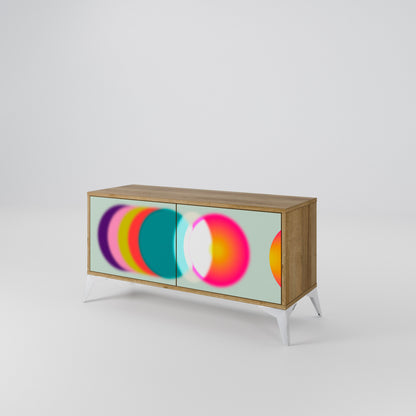 SYMPHONY OF COLORS Kompaktní dvoudveřový TV stolek